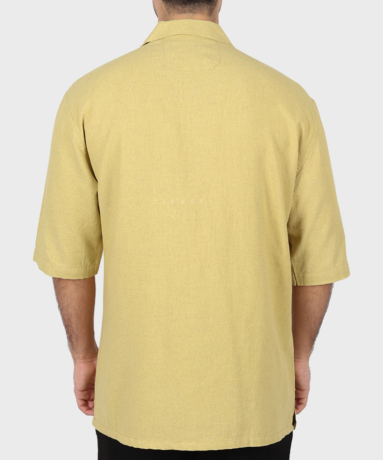                                 خردلی سورمه ای کرم پیراهن لش 4344  - تصویر 6