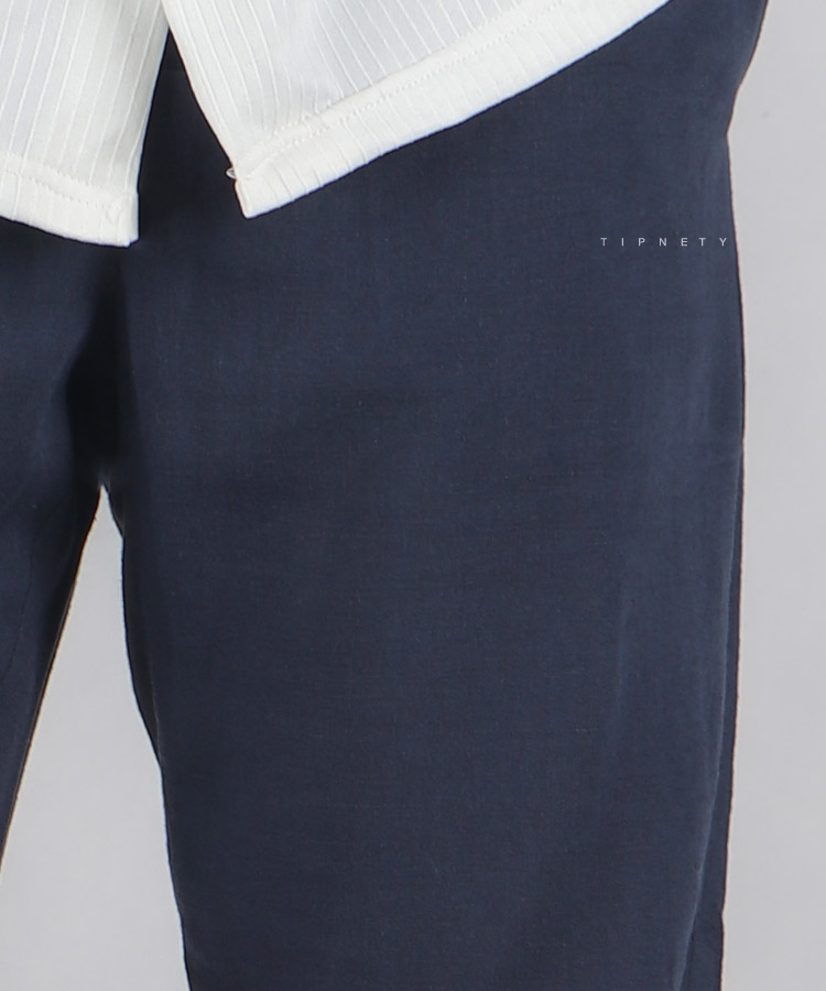                                                             کرم استخوانی زیتونی مشکی سورمه ای شلوار پارچه ای لینن 0060  - تصویر 7