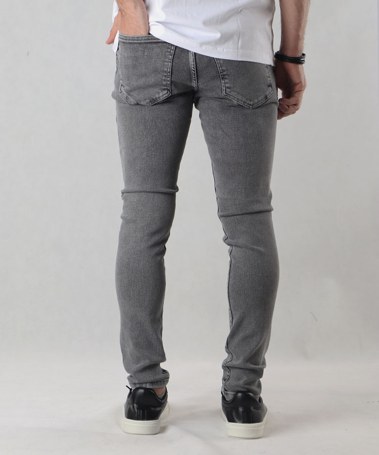                                         طوسی شلوار جین اسکینی 3710  - تصویر 3