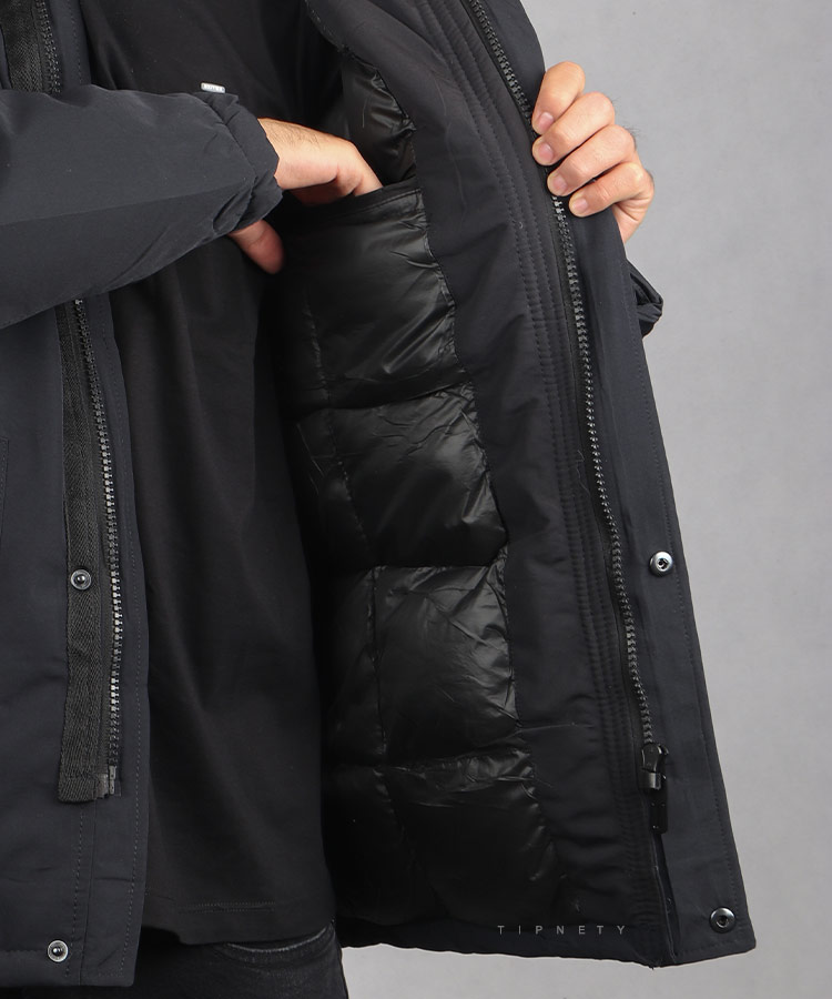                                                                                                                 سبز سورمه ای خاکی زمستانه کاپشن 0289  - تصویر 15