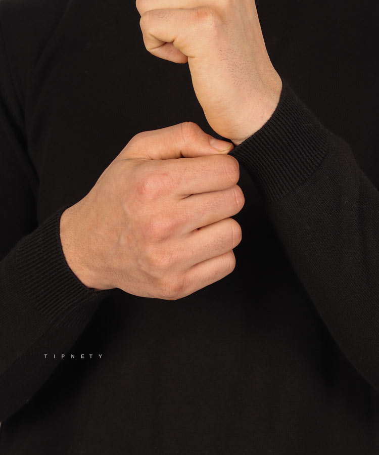                                                       مشکی سورمه ای پاییزه یقه اسکی 0402  - تصویر 6