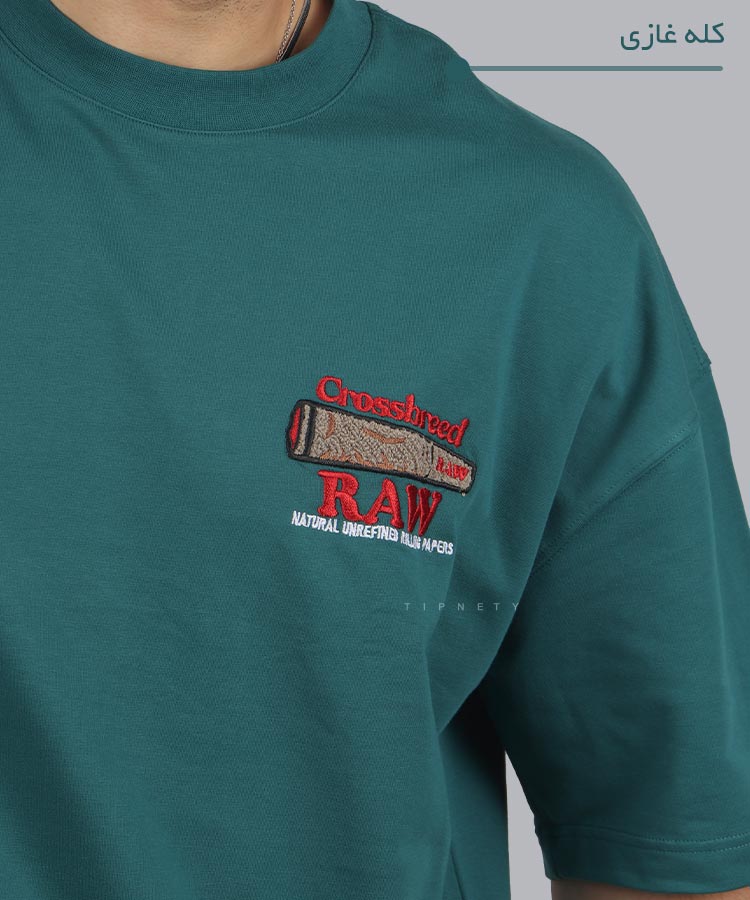                                     کله غازی مشکی تیشرت لش 2025  - تصویر 3