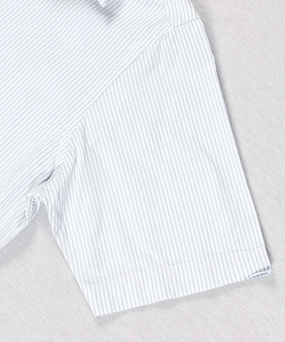                 آبی روشن پیراهن آستین کوتاه کلاسیک 1404  - تصویر 5