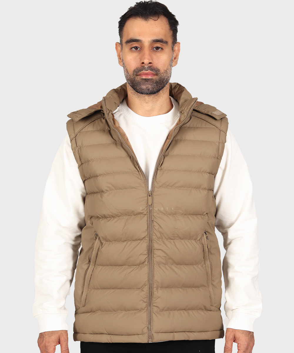                     استخوانی خاکی سبز مشکی زمستانه پافر 7022  - تصویر 4