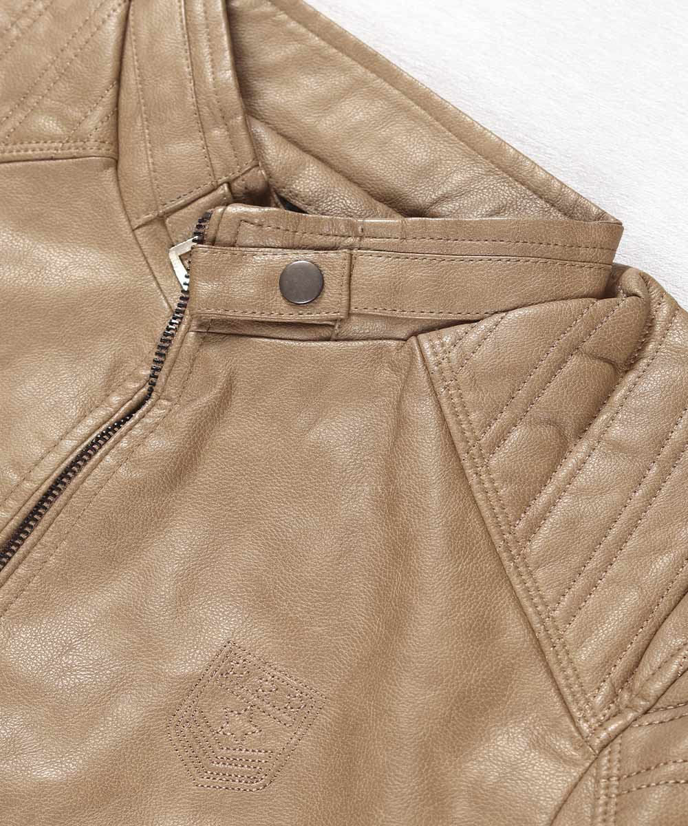                         عسلی خاکی مشکی زمستانه کت چرم 8822  - تصویر 20