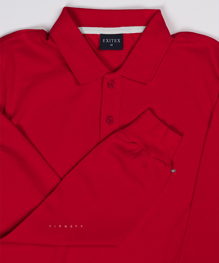 تیشرت یقه دار مردانه آستین بلند 0517