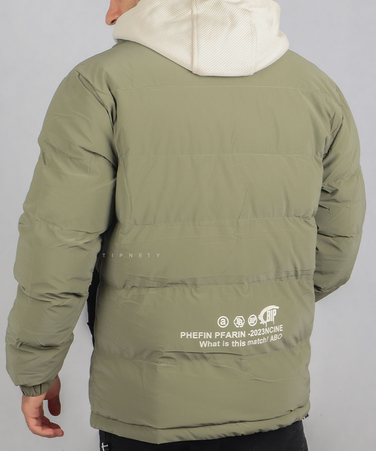                                                                                                     خاکی مشکی طوسی سبز زمستانه کاپشن 0161  - تصویر 9