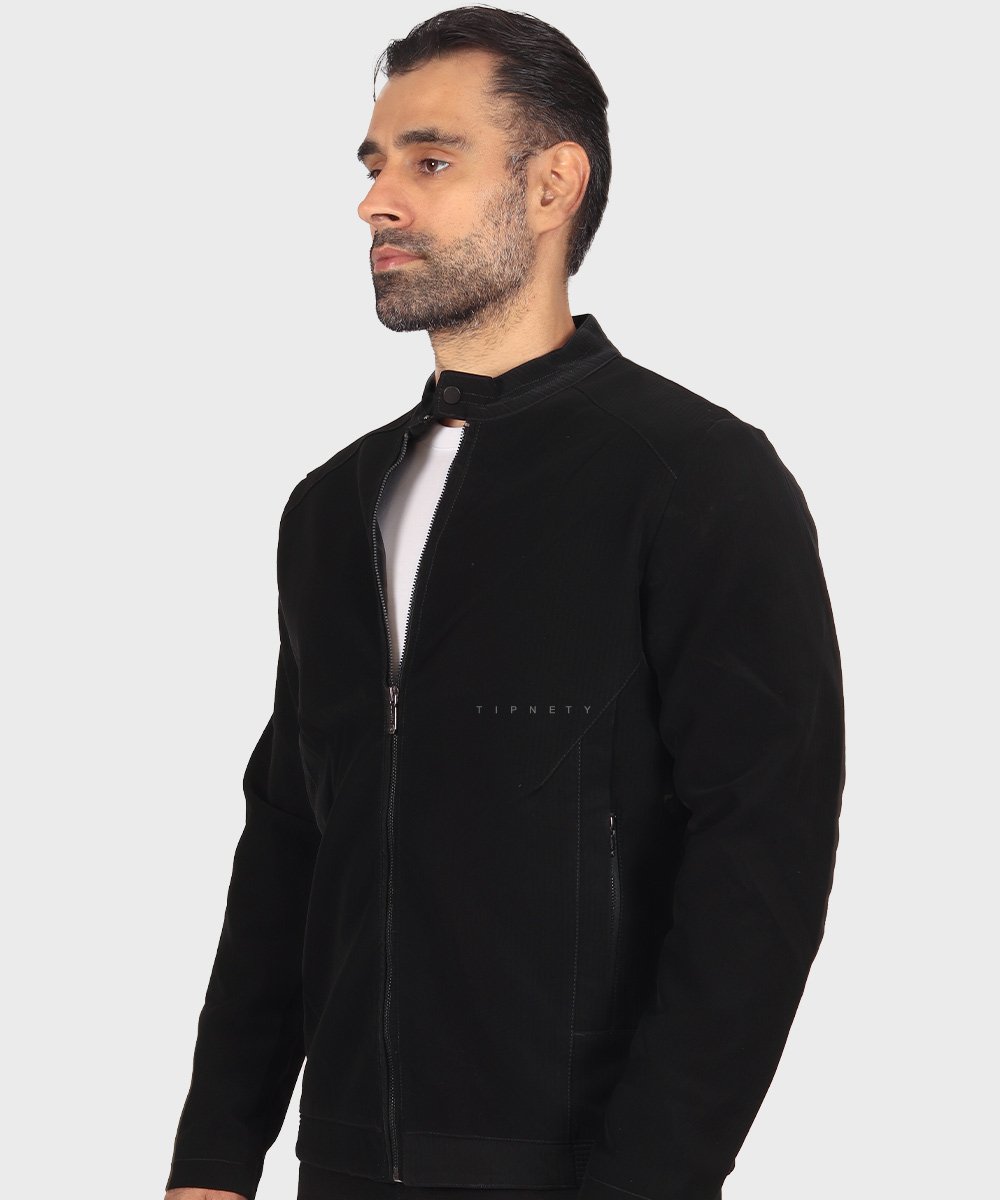                         قهوه ای مشکی زمستانه کت چرم 2423  - تصویر 6