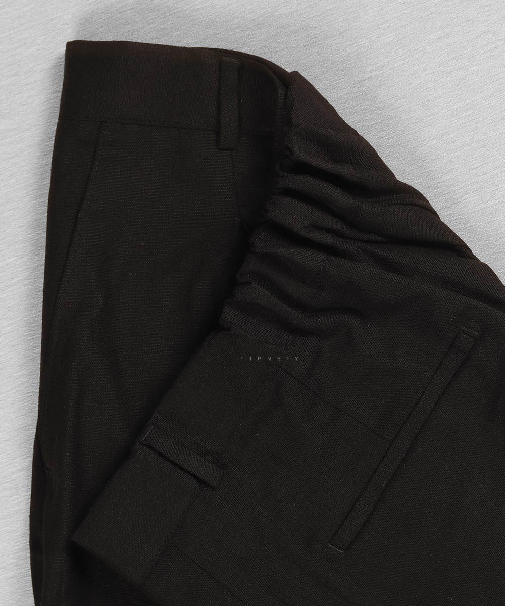                 مشکی شلوار پارچه ای لینن 4930  - تصویر 6