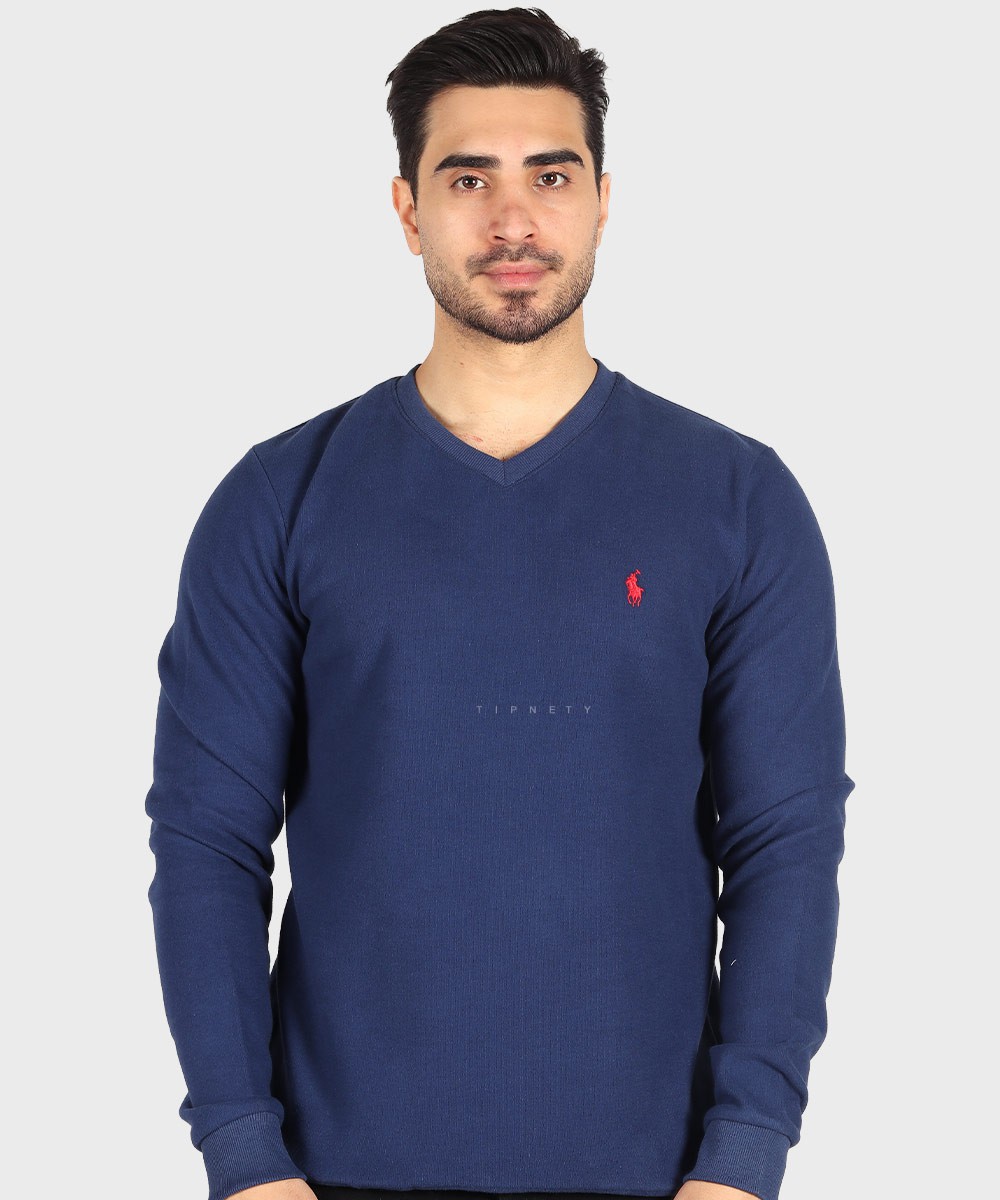 پلیور مردانه یقه هفت و آستین بلند 1847