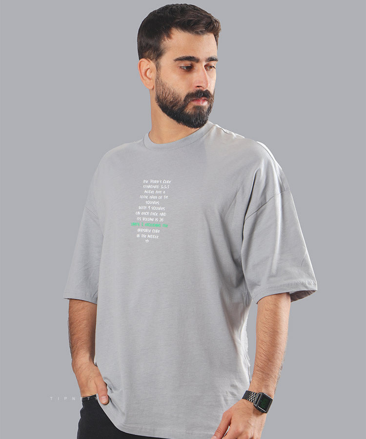 تیشرت لش طرح مربع روبیک 1166