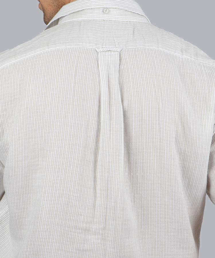                         پسته ای پیراهن آستین کوتاه کلاسیک 1227  - تصویر 4