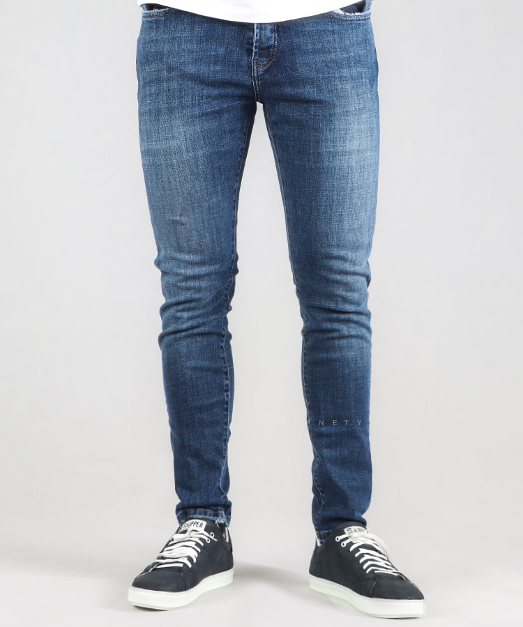                         آبی تیره شلوار جین اسکینی 6030  - تصویر 4