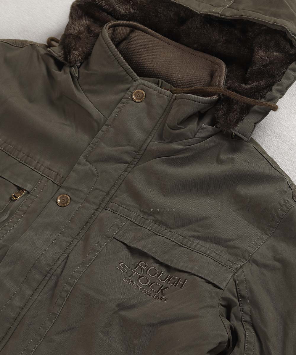                         مشکی لجنی شتری زمستانه کت کتان 8815  - تصویر 10