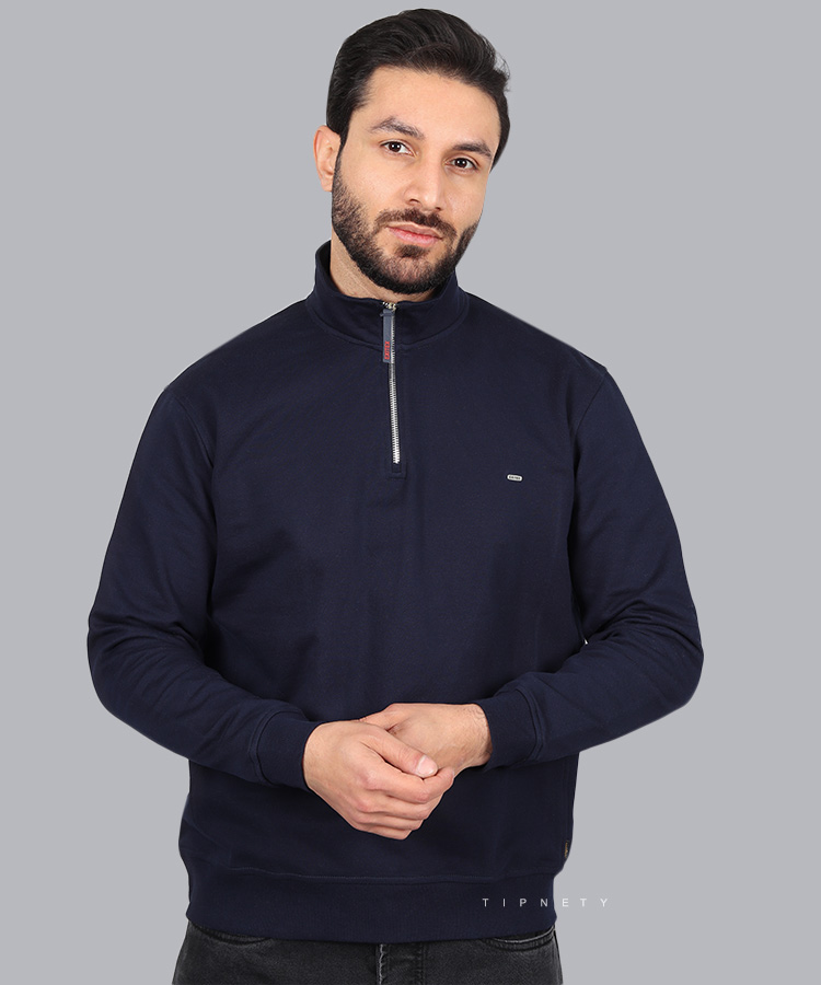 دورس نیم زیپ مردانه ساده 0444