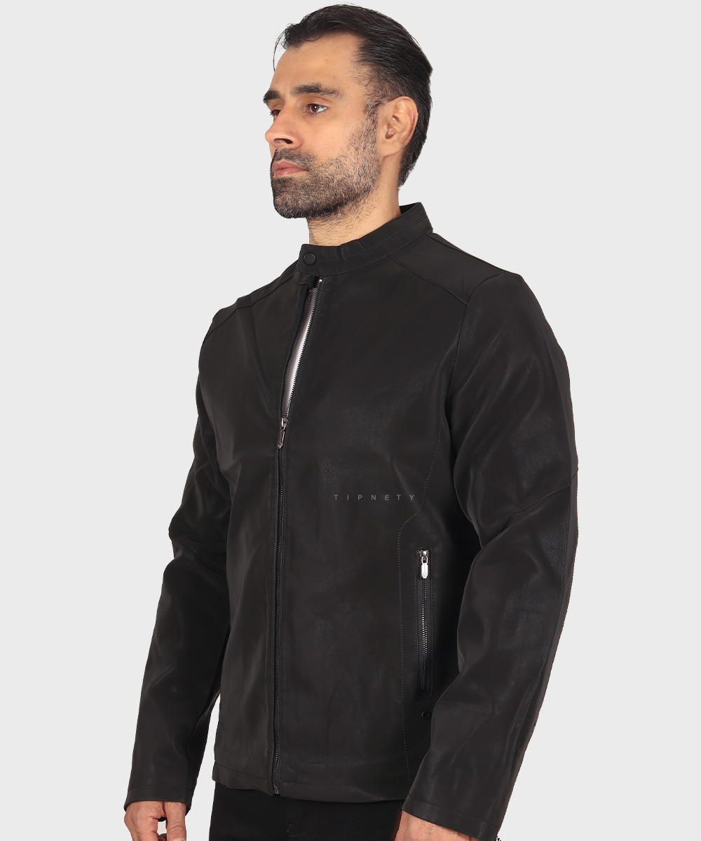                   مشکی عسلی زمستانه کت چرم 2428  - تصویر 7