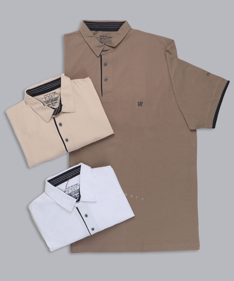 تیشرت یقه دار سایز بزرگ مردانه 5333