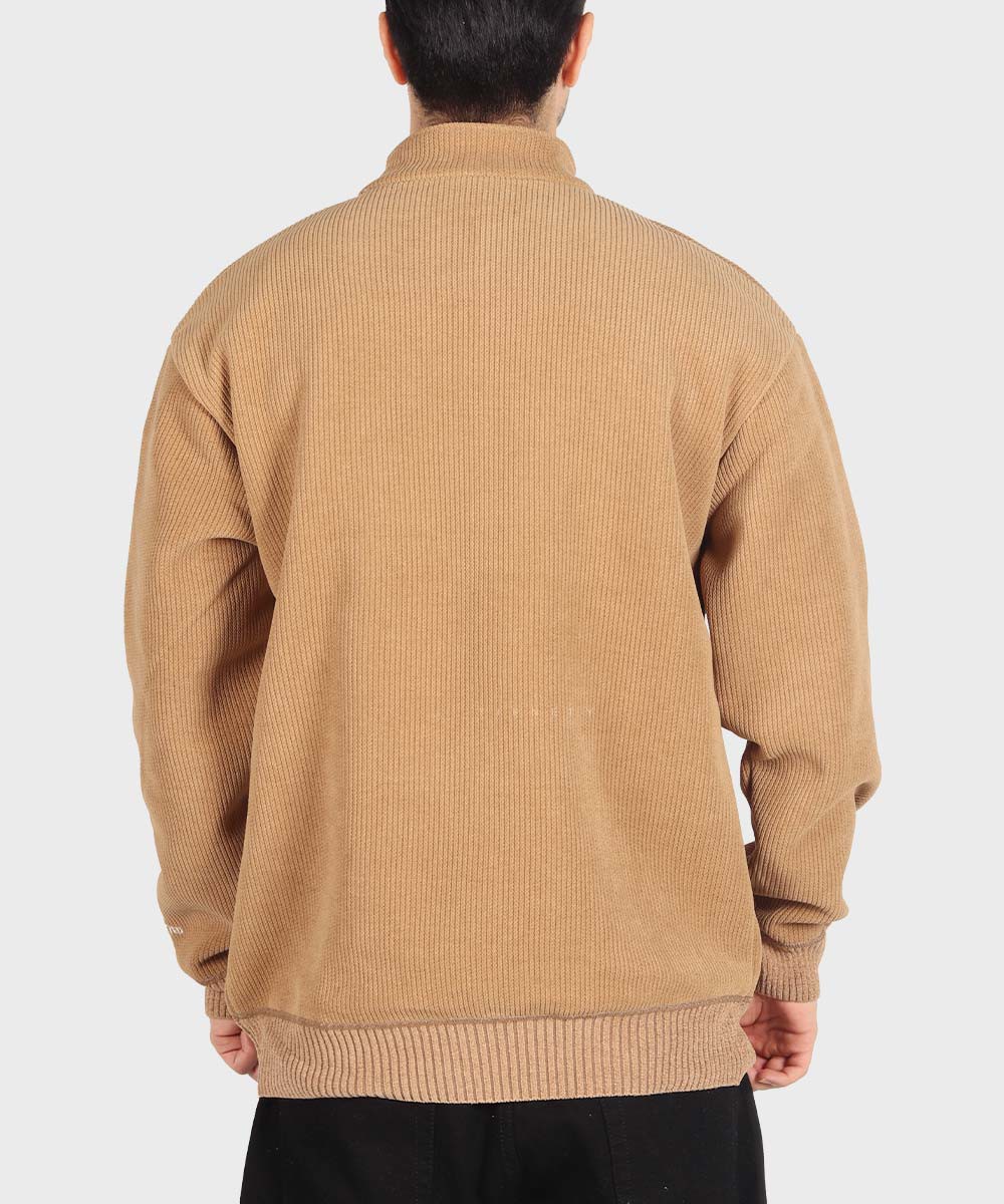 مشکی عسلی خاکی پاییزه پلیور 6095  - تصویر 11