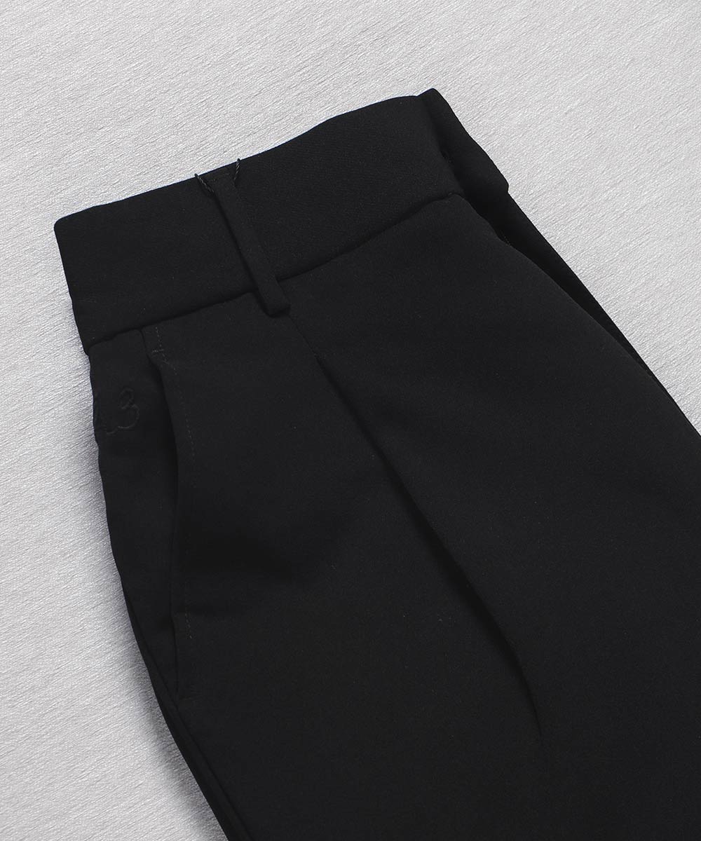                                                         سورمه ای طوسی تیره مشکی کرم شکلاتی شلوار پارچه ای بگ استایل 0921  - تصویر 19