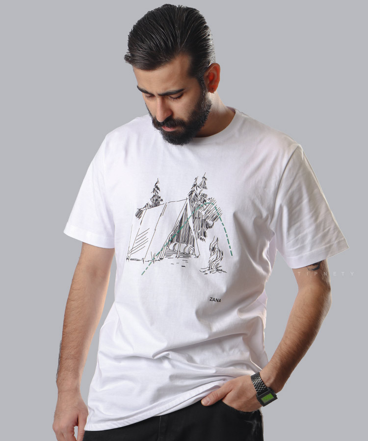 تیشرت طرح دار مردانه 1103