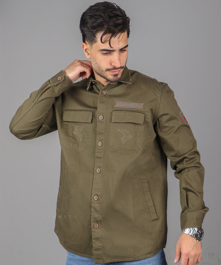                                                                                                 سورمه ای دودی مشکی زیتونی نخودی پاییزه ژاکت 2324  - تصویر 2