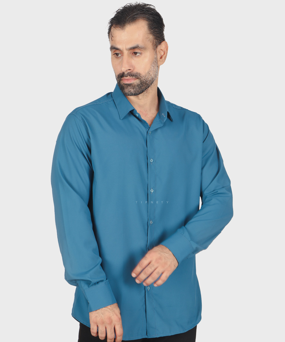                                                                                                       سفید یشمی کاربنی یاسی طوسی تیره سورمه ای سبز نفتی آبی تیره صدری زرشکی آبی روشن طوسی روشن کرم نوک مدادی کله غازی پیراهن آستین بلند فیت 0900  - تصویر 18