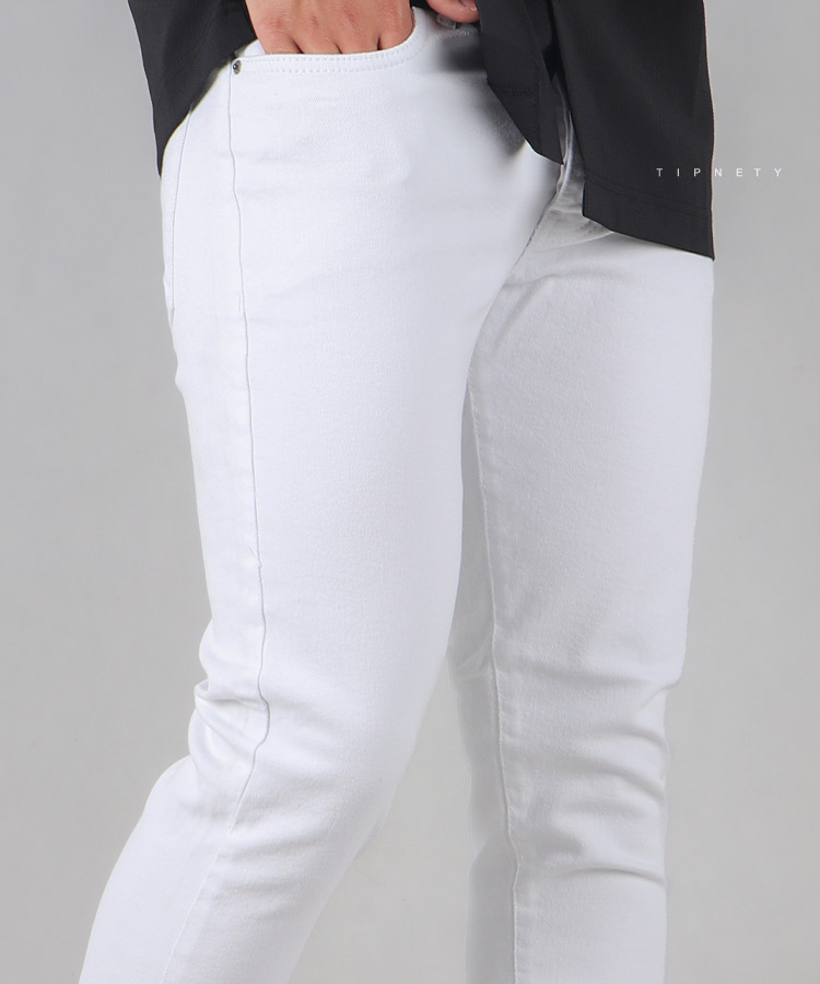                         سفید شلوار جین اسکینی 0454  - تصویر 3