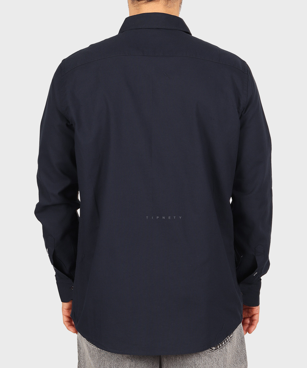                                                             سفید سورمه ای قهوه ای سبز مشکی آبی روشن لجنی ذغالی پیراهن آستین بلند فیت 5499  - تصویر 10