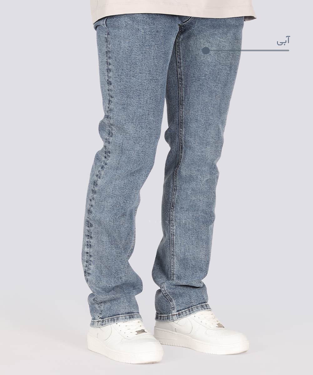       یخی         یخی   مشکی آبی آبی یخی شلوار جین رگولار 3887  - تصویر 6