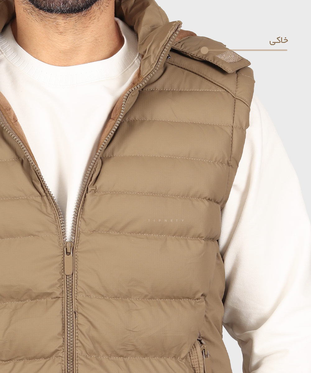                     استخوانی خاکی سبز مشکی زمستانه پافر 7022  - تصویر 8