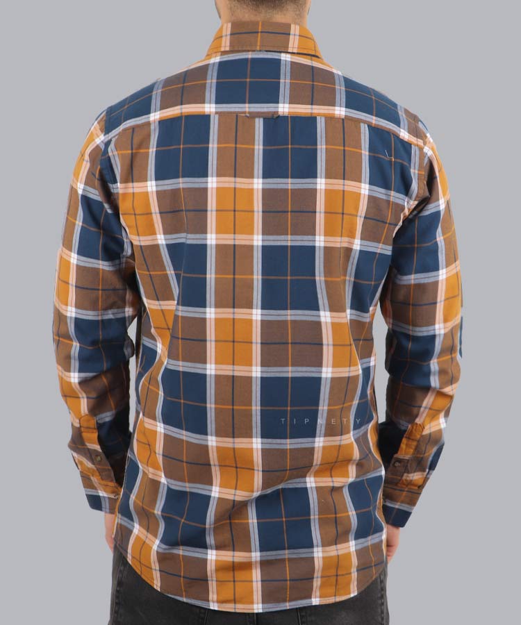                                             نارنجی پیراهن آستین بلند فیت 3760  - تصویر 4