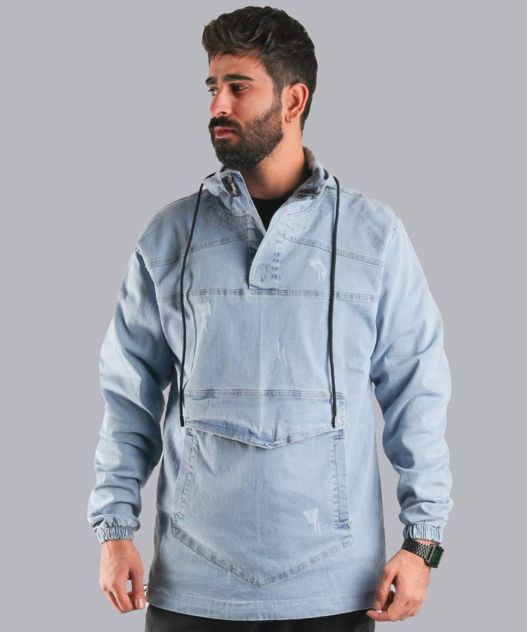 هودی مردانه جین و لانگ 6202