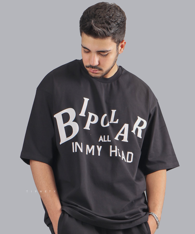 تیشرت لش طرح دار مردانه 5561