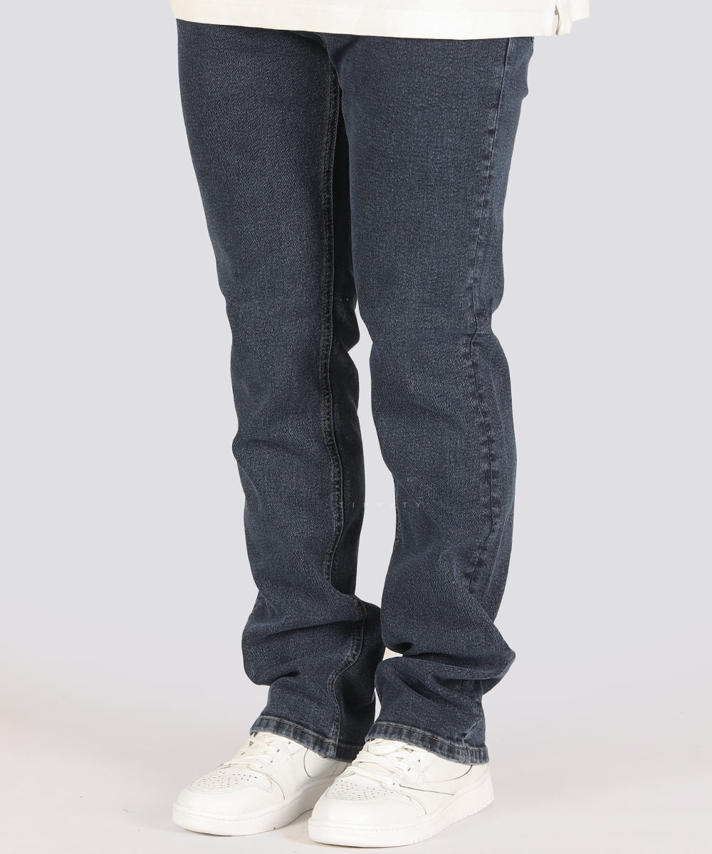 سورمه ای مشکی سرمه ای تیره شلوار جین رگولار 3913  - تصویر 6