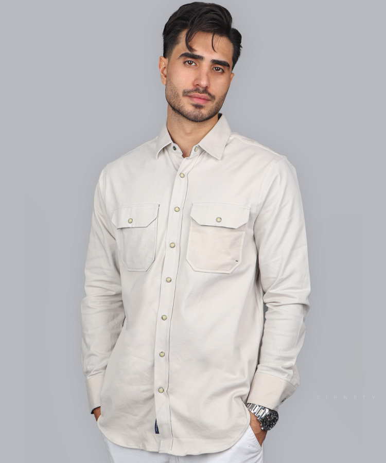                                                                                                                                                                                                                                                                                                 خاکی سورمه ای طوسی روشن قهوه ای نخودی کرم نفتی فرمی پاییزه پیراهن 3020  - تصویر 5