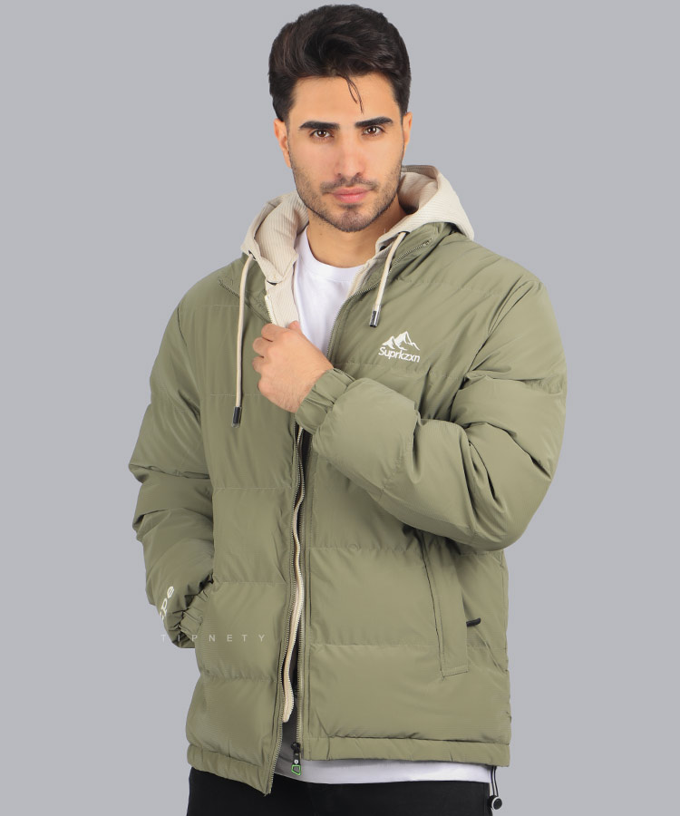 کاپشن مردانه KZXN مدل پف دار 0161