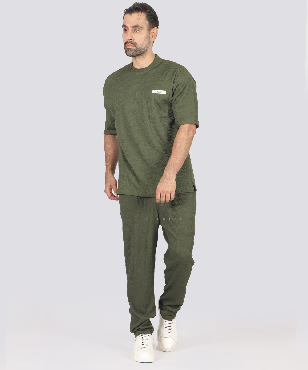     سورمه ای کرم لجنی یشمی راحتی ست 2045  - تصویر 16