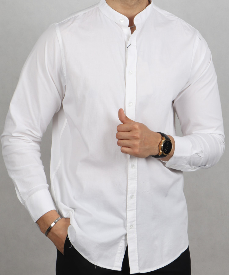                                                                                                                                                                                     سبز سورمه ای مشکی سفید پیراهن آستین بلند فیت 1619  - تصویر 3