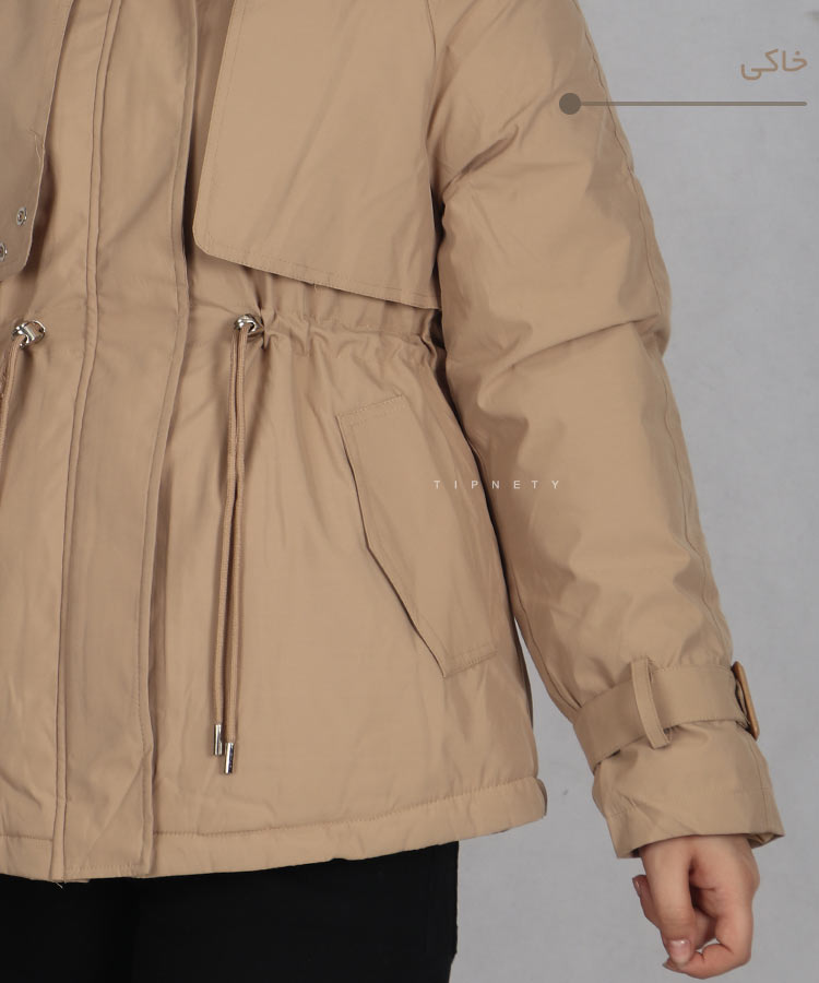                                                                                                                                                                                                                                 شیری آبی مشکی شکلاتی سبز خاکی زمستانه کاپشن 0918  - تصویر 10