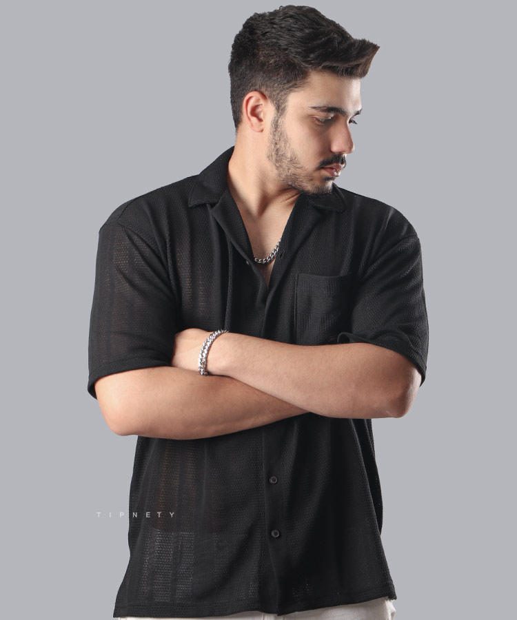                                                                                 مشکی سفید طوسی سبز پیراهن یقه انگلیسی 0765  - تصویر 7