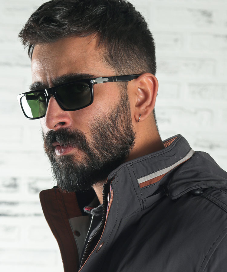 عینک شب مردانه شیشه سبز 6201