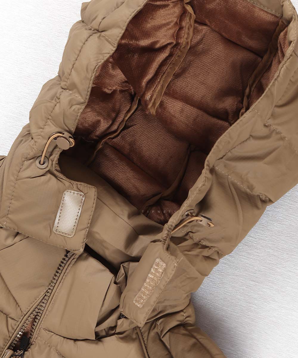                     استخوانی خاکی سبز مشکی زمستانه پافر 7022  - تصویر 10