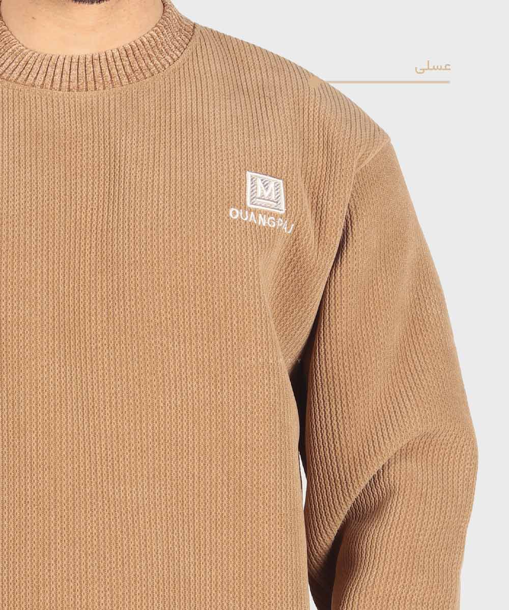 مشکی عسلی شیری پاییزه پلیور 7135  - تصویر 4