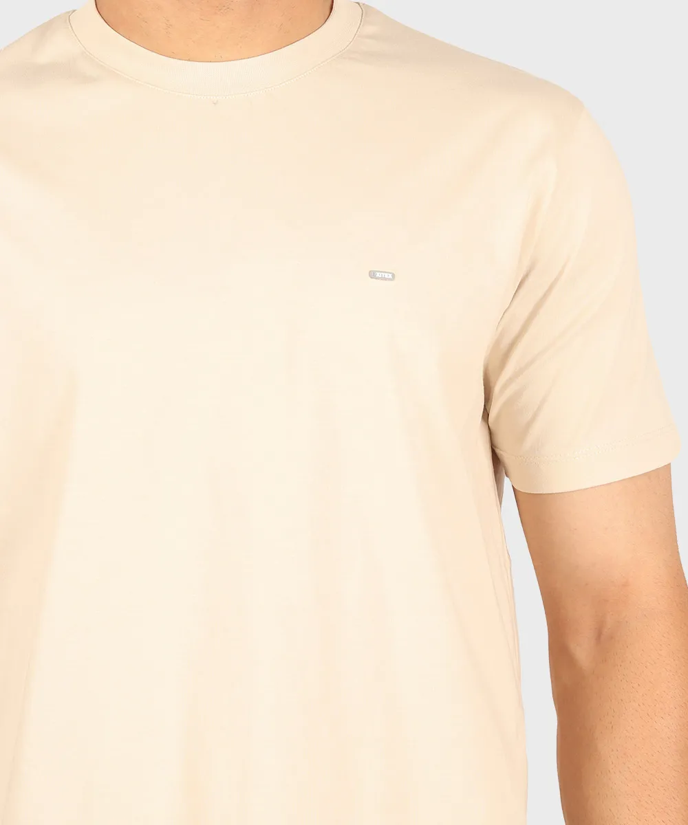 کرم روشن تیشرت بیسیک 9172  - تصویر 4