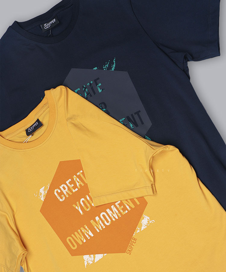 تیشرت طرح دار مردانه 1611