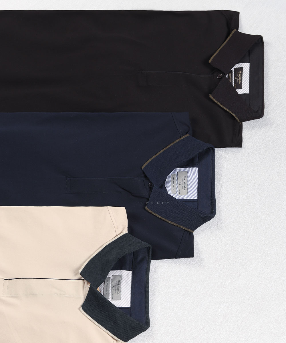 تیشرت یقه دار مردانه ساده 0597