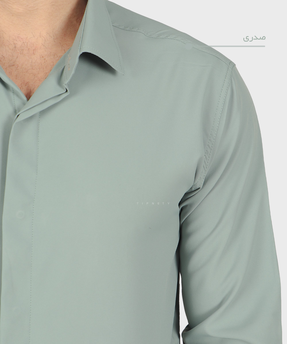                                                                                                       سفید یشمی کاربنی یاسی طوسی تیره سورمه ای سبز نفتی آبی تیره صدری زرشکی آبی روشن طوسی روشن کرم نوک مدادی کله غازی پیراهن آستین بلند فیت 0900  - تصویر 6