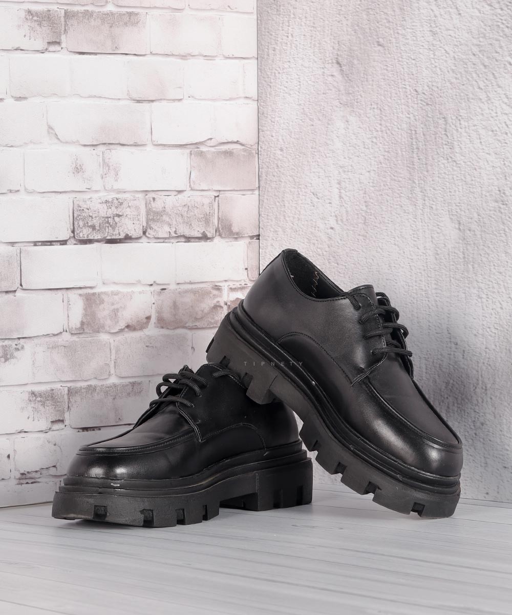 کفش لوفر چرمی و مشکی 0646