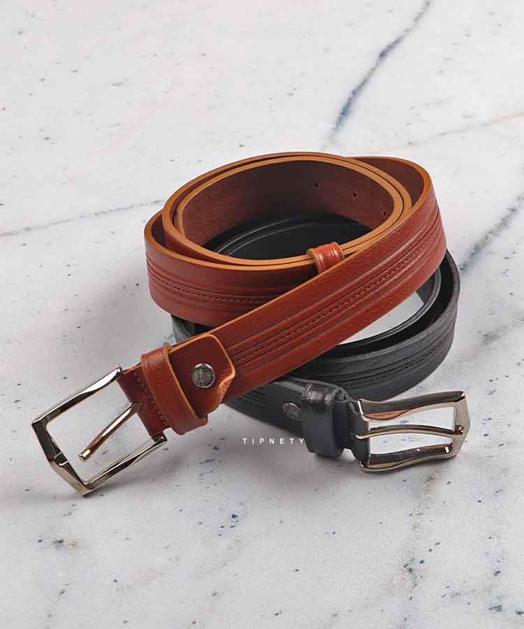 کمربند مردانه سگک دار فلزی 3202