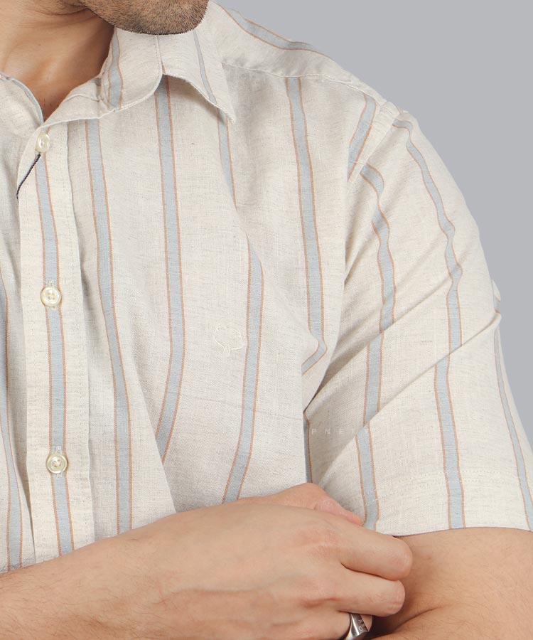 پیراهن آستین کوتاه مردانه مجلسی 4355